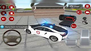 シビック ターボ：アメリカン救急車シミュレーター 3D - ゲームプレイ 2023 - Android ゲーム (ミッション 6) screenshot 2