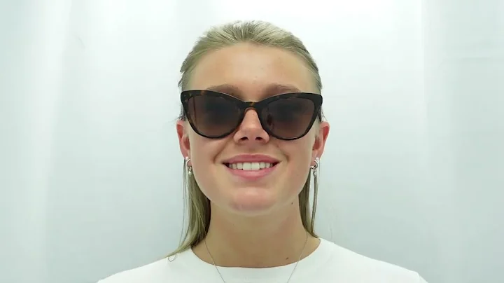 Woman model wearing Prada PR01VS 2AU6S1 Sunglasses