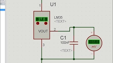 LM35 (Precision Centigrade Temperature Sensors) : ISIS Proteus Simulation