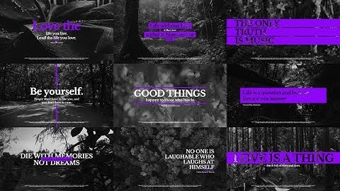 Elegant Typography Titles Premiere Pro Templates