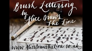 Brush Lettering workshops by Alice Draws the Line