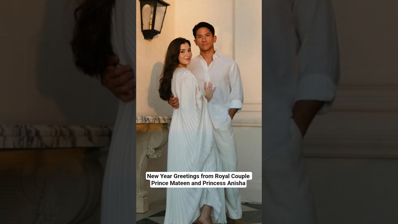Happy New Year from Sweet Royal Couple Prince Mateen and Princess Anisha God Bless Your Family