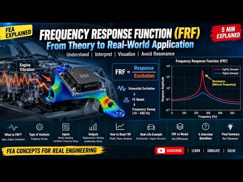 Frequency Response Function (FRF) Explained | FEA, Resonance & Real-World Example