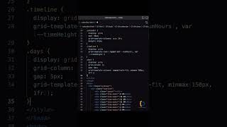 Make calendar in html and css | #shorts #viral #html #css #coding #views #youtubeshorts #calendar