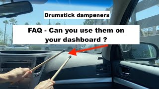The anywhere practice pad hack: Car dashboard drumming