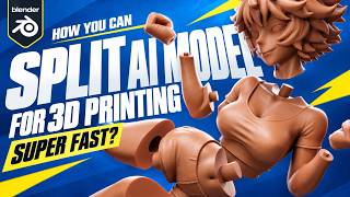 CatPin is the fastest way to split any 3D model for 3d printing in Blender