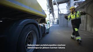 Ohje Hakeauton Kuljettajalle Selluhakkeen Purku Upm Kaukaalla