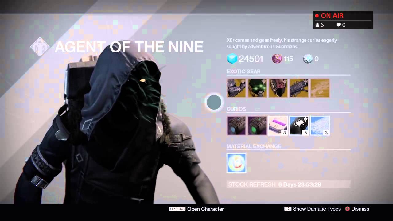 gaming logo Destiny - Xur hunt February 26