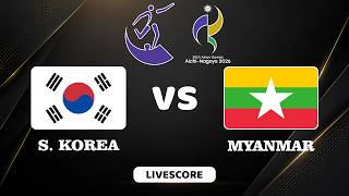 🔴 LIVE | SOUTH KOREA vs MYANMAR - Asian Games 2026 Women's Football | Livescore Football screenshot 1