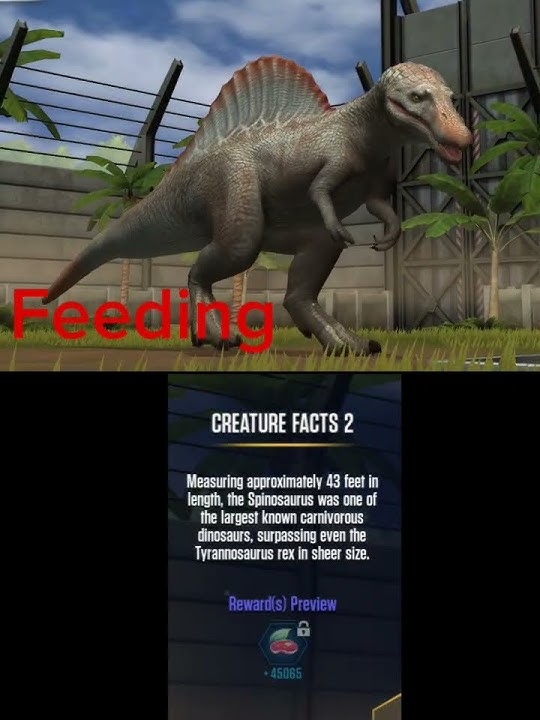 the spino in Jurassic world the game#jurassicworld #newmusic