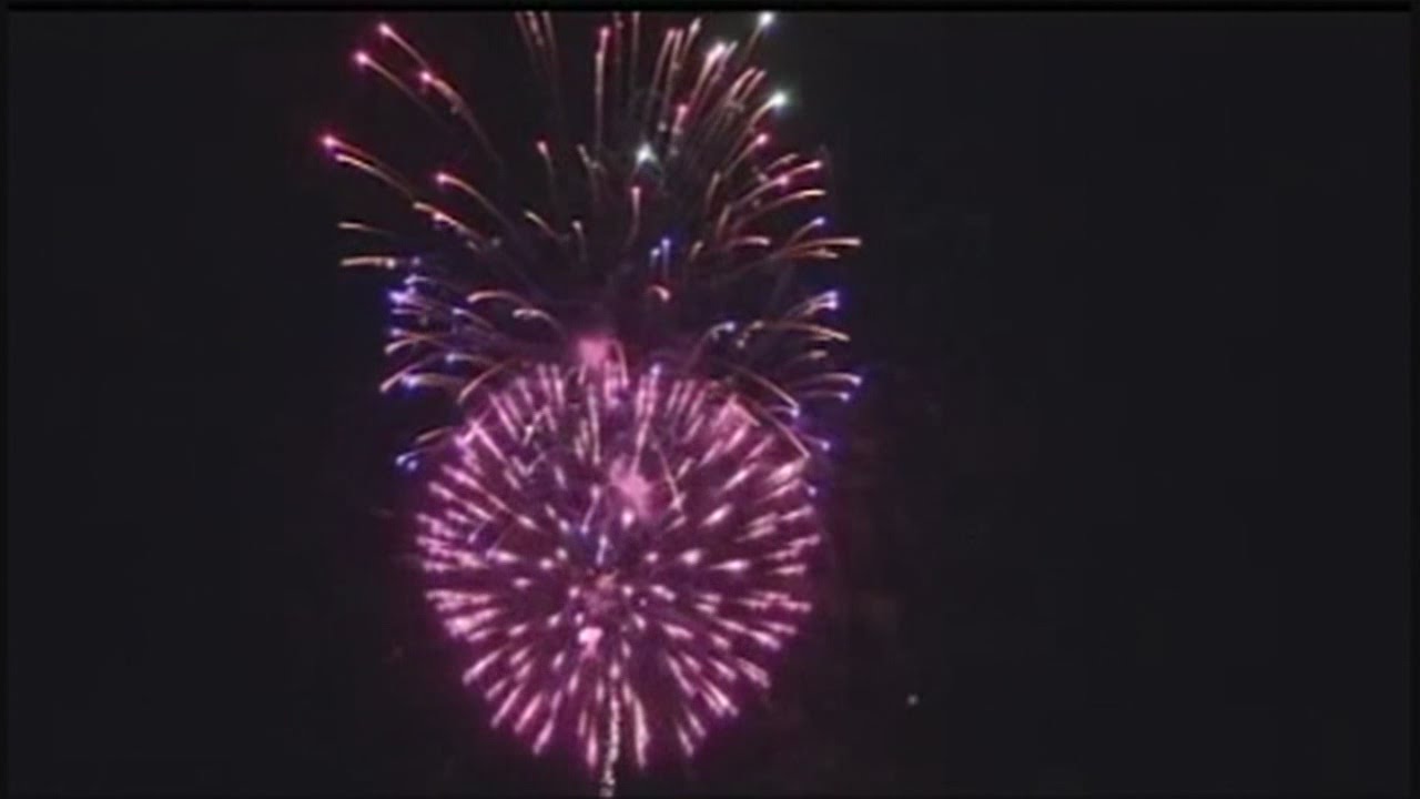 Lighting fireworks in Alabama