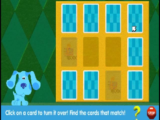 Blue S Clues 312 Thinking Skills Memory Windows Game 00 Youtube