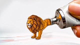 Magic Paint Tubes Squeeze Out Living Animals Oddly Satisfying Ai Asmr