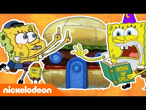 Губка Боб Квадратные Штаны | Топ-20 профессий Губки Боба | Nickelodeon Россия