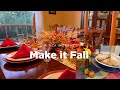 🦃Thanksgiving Table Setting / Decor🍁Fall Look and Smell While the Outside has not Changed in Texas!