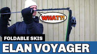 First foldable ski for groomers in the world: review of Elan Voyager