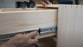 How to make a nightstand / Çekmeceli Komidin Nasıl Yapılır / Komodin / DIY