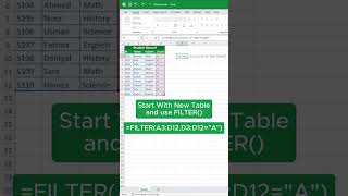 ⚡ Filter by Subject or Grade in Excel – Super Easy!
