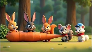 Thỏ Con Nhổ Cà Rốt Khổng Lồ - Nhạc Thiếu Nhi Vui Nhộn Hay Nhất - Bim Bim Hát Cùng Bé Yêu