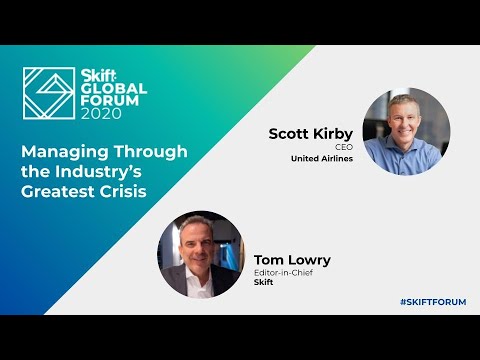 United Airlines CEO Scott Kirby at Skift Global Forum 2020