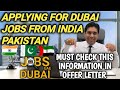 Direct Dubai Jobs From India And Pakistan