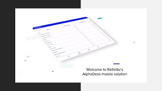 Refinitiv AlphaDesk's mobile solution