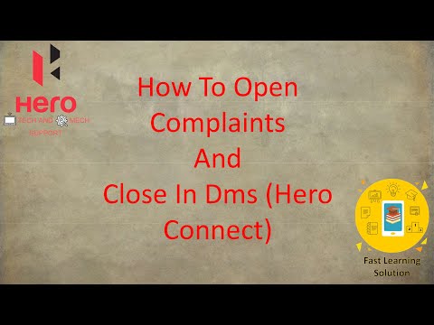 Open And Close Complaints In Hero Connect (DMS)