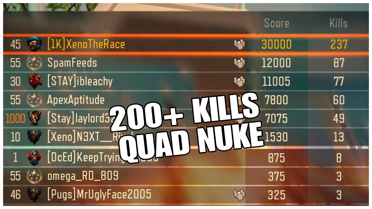 200+ KILLS NON LETHAL BO3