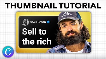 How To Make Thumbnails Like Alex Hormozi In Canva