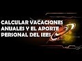 COMO CALCULAR LAS VACACIONES Y EL APORTE AL IESS 2019