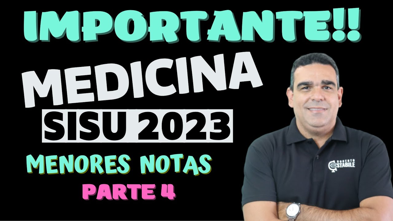 Sisu 2023: notas de corte parciais em medicina vão de 754 a 917