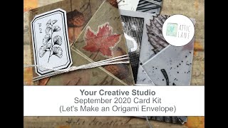 Your Creative Studio - Vintage subscription Box - Sept 2020 (Lets Make an Origami Envelope)