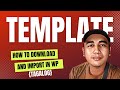 Export And Import Elementor Template Into WordPress Made It Easy [TAGALOG] | WordPress Tutorial