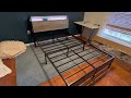 LINSY Queen Bed Frame with Ergonomic Headboard, Platform Metal Bed Frame Review