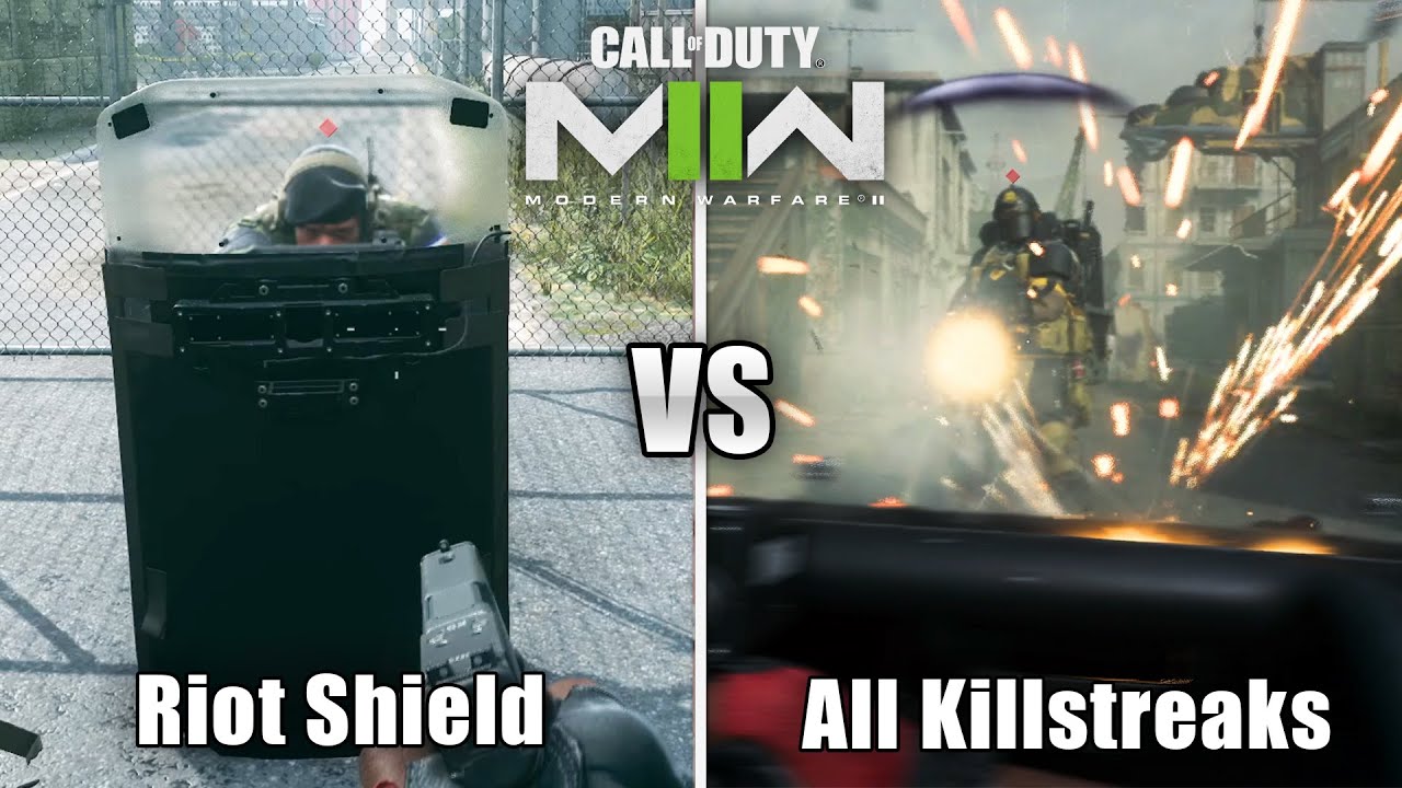 Riot Shield VS. All Killstreaks (Missile/Gunship/Stealth Bomber) - MWII 2022