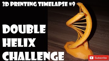 3D printing timelapse #9 Double helix challenge (UHD - 4K !)