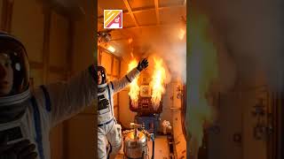 How Fire Burns in Space 😱🔥 Zero Gravity Flames! #shorts