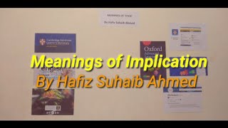 Meanings of Implication