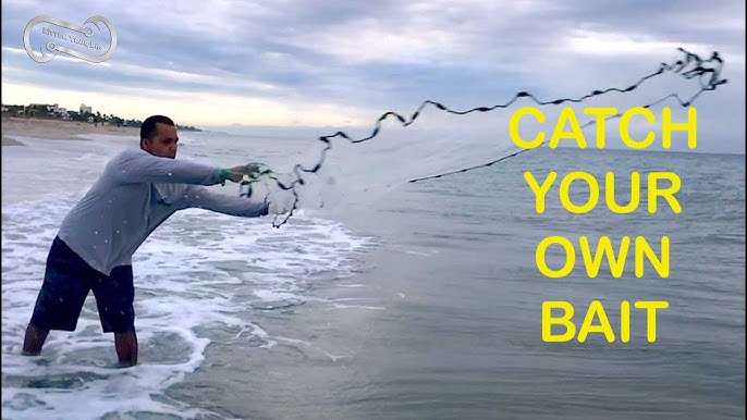 HOW TO CAST A 6 FOOT CAST NET - CATCHING YOUR OWN BAIT ON THE