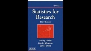 Statistics For Research - Stats 512 - September 16, 2013 Lecture - Chapter 10