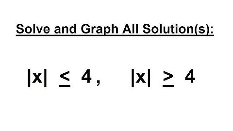PreCalculus - Algebra Fundamental Review (50 of 80) Absolute Values