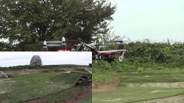 Locust X550 Quadrocopter mit Servo Gimbal KK2.0 Hott Flash