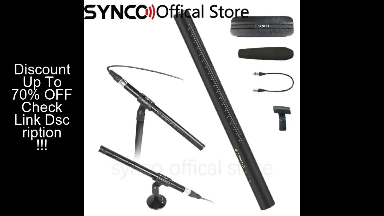 Synco Mic-D2 Shotgun Microphone Microphones Mikrofon Voice Recorder Audio Interface Home Studio Micr