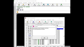 Assembly language program to multiply two numbers | 8086