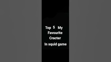 There are my top 5  favorite character in squid game 1,2,3 #korean #squidgame