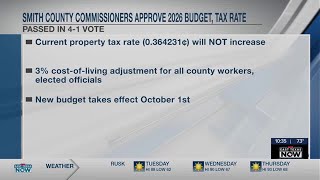 Smith County budget, tax rate passes in 4-1 vote