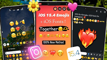 iOS 15.4 Emojis + iOS Font On Honista | How To Use iOS Emoji On Instagram Story With iOS Fonts