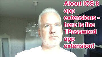 The App extension support in iOS 8 will be awesome - here is the 1Password app extension