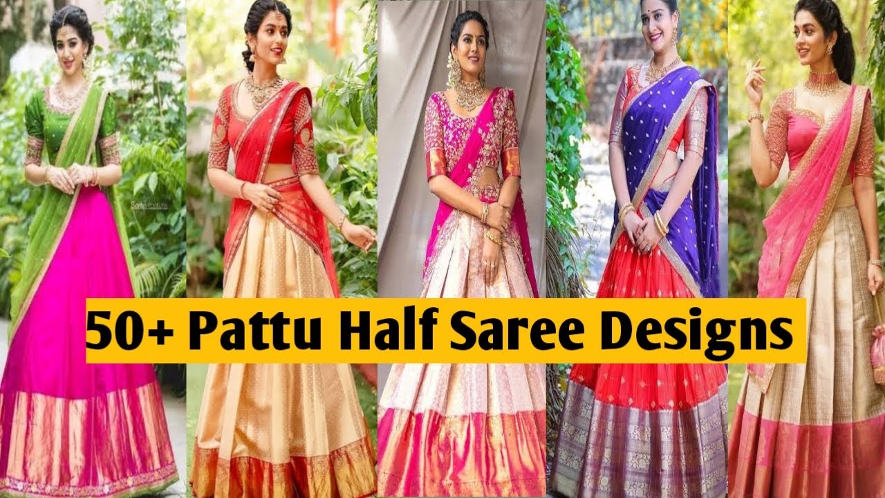 Traditional Half Saree For Wedding | Half Saree For Girls