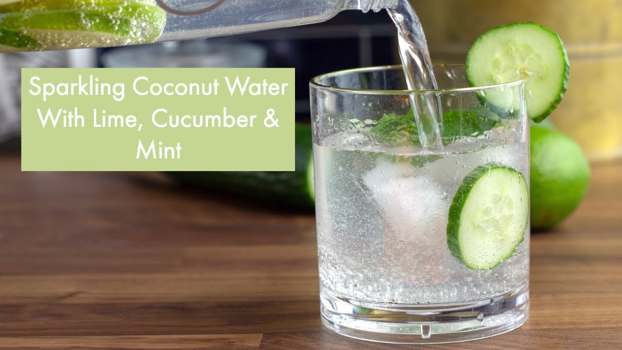 Coconut Water With Lime And Cucumber Youtube